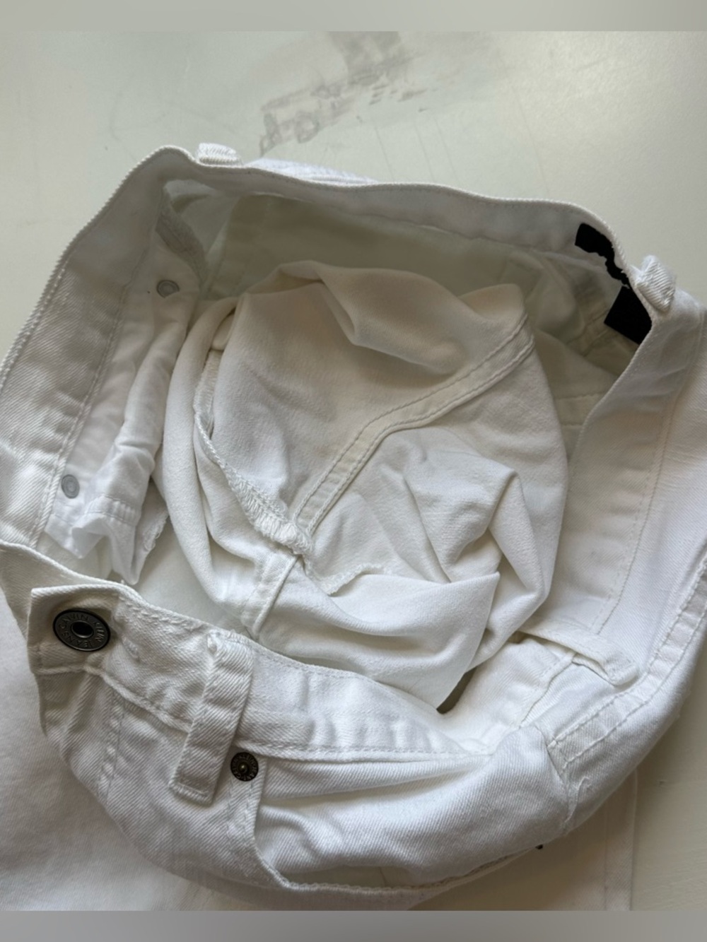 Calvin Klein White Flare Jeans - Picture 5 of 10